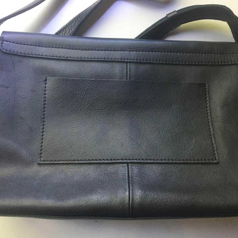 TRAD Black Leather Shoulder Bag Made in Japan - image 2