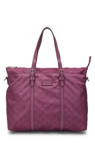 Purple GG Nylon Tote Send in SMS Send in Email Sha