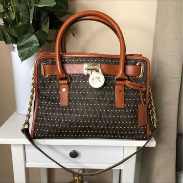 Michael Kors Hamilton Signature Logo Satchel