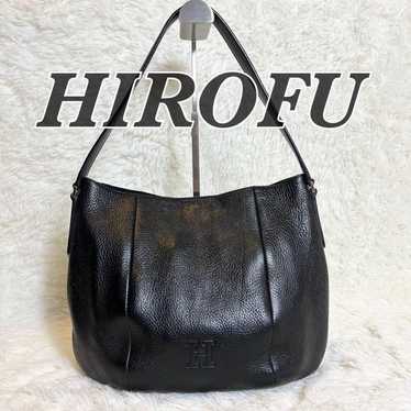 HIROFU Hirofu Black Leather Shoulder Bag One-Shoul