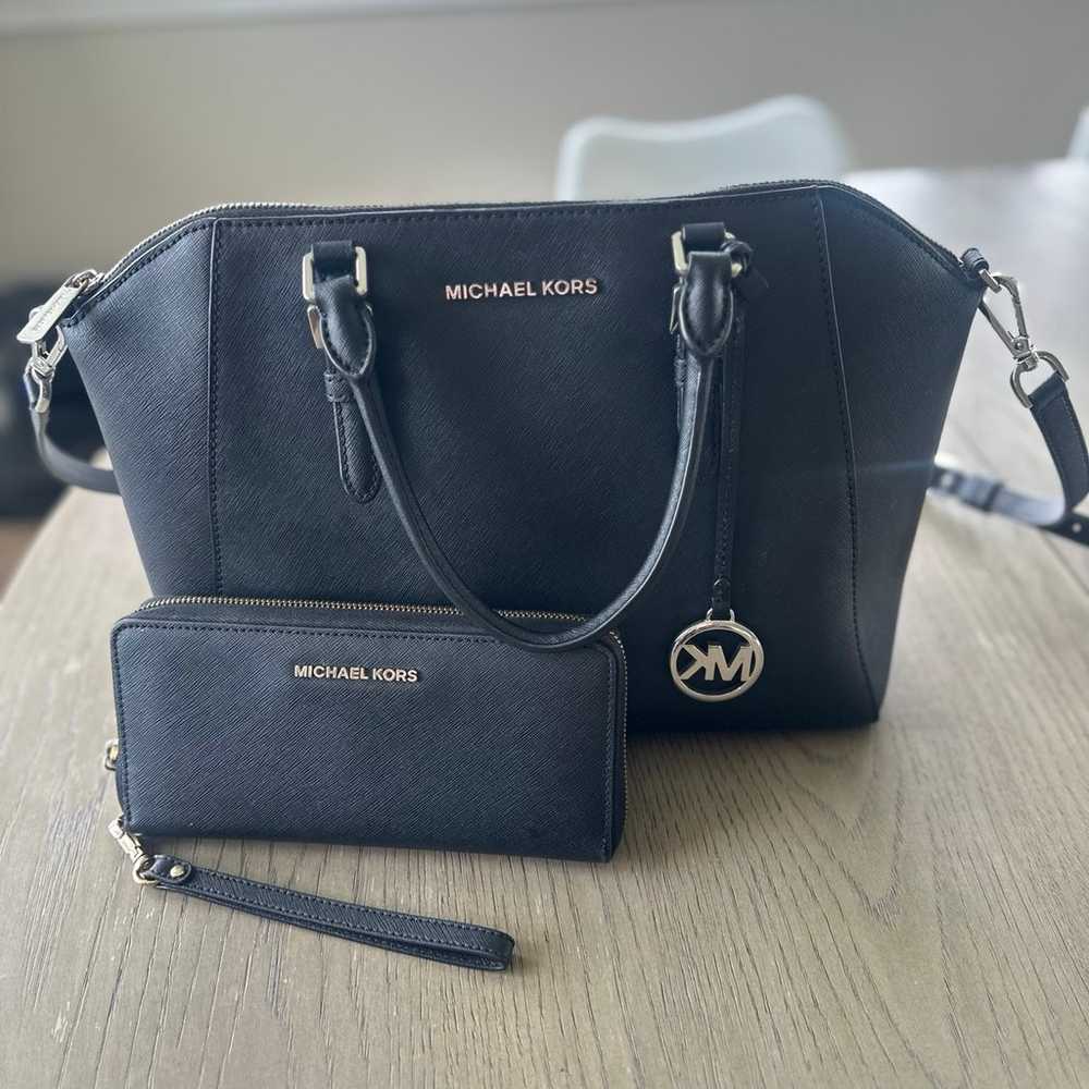 Michael Kors purse and wallet - image 1