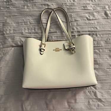 NWT Coach MOLLIE TOTE 25 Vanilla Xbody shops satchel Messenger C4084