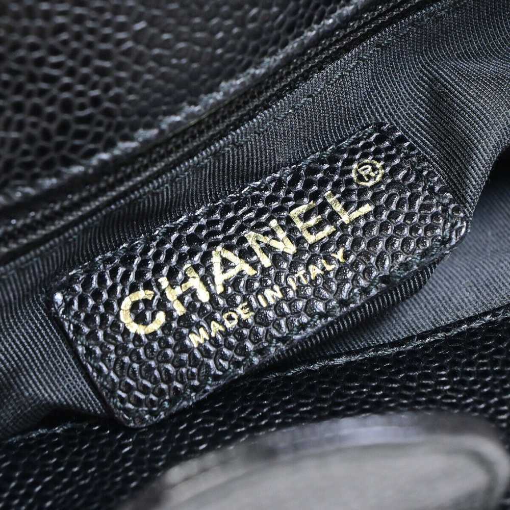 Chanel Shopping Black Leather Handbag (Pre-Owned) - image 8