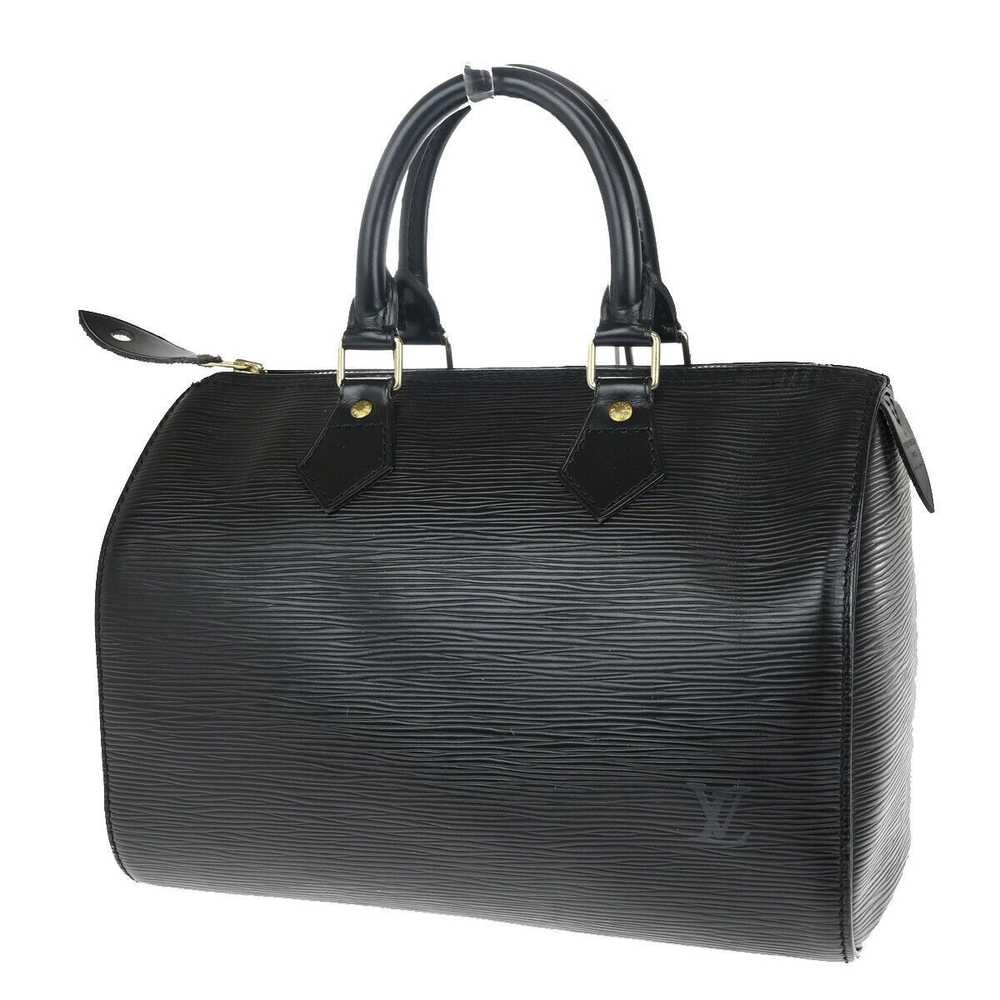 Louis Vuitton Speedy 25 Black Leather Handbag (Pr… - image 1