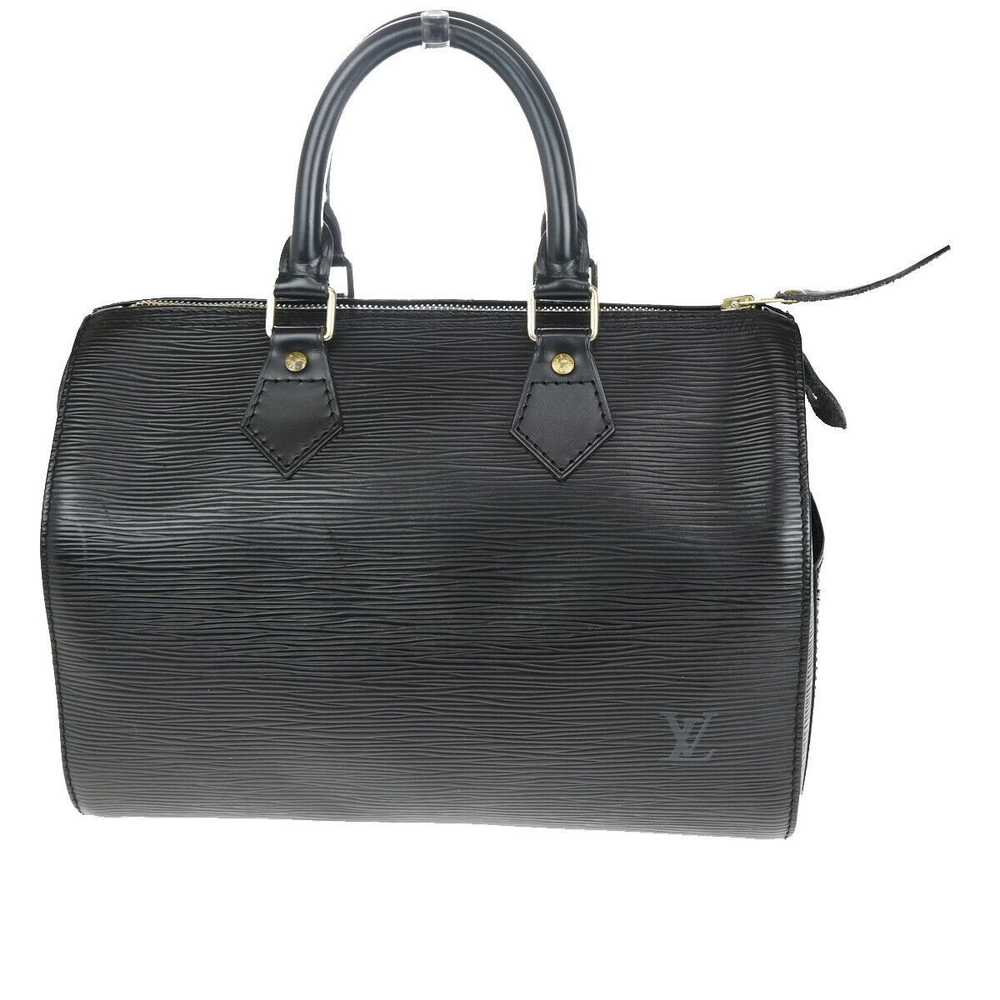 Louis Vuitton Speedy 25 Black Leather Handbag (Pr… - image 2