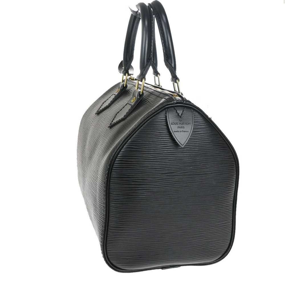 Louis Vuitton Speedy 25 Black Leather Handbag (Pr… - image 3