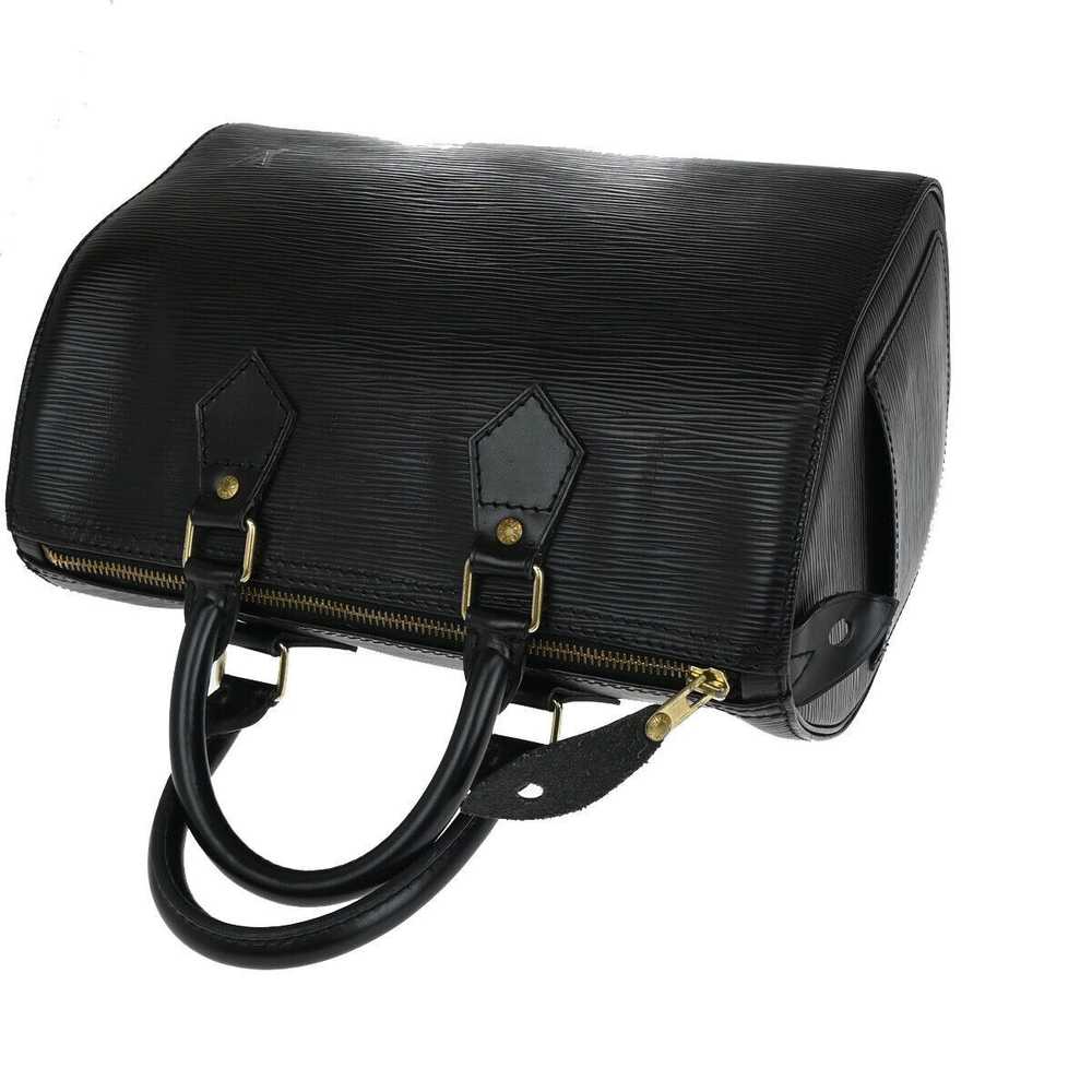 Louis Vuitton Speedy 25 Black Leather Handbag (Pr… - image 5