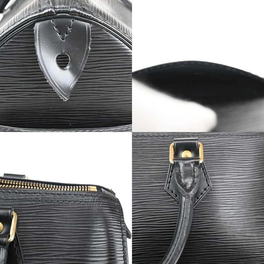 Louis Vuitton Speedy 25 Black Leather Handbag (Pr… - image 9