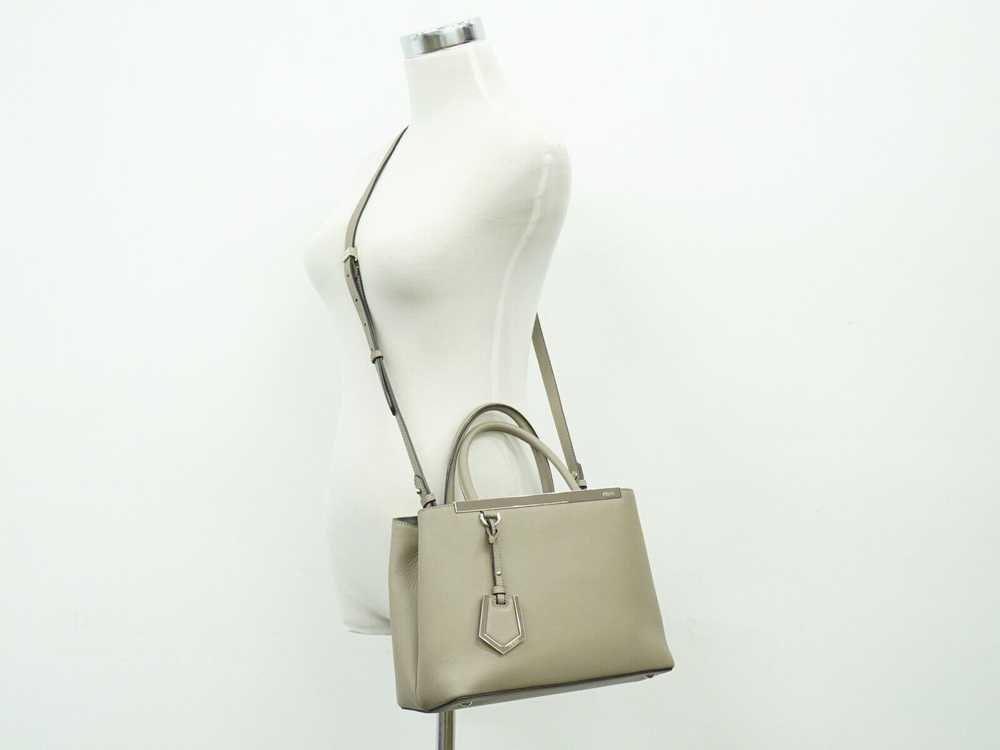 Fendi 2Jours Grey Leather Handbag (Pre-Owned) - image 11