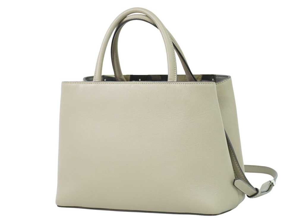 Fendi 2Jours Grey Leather Handbag (Pre-Owned) - image 2