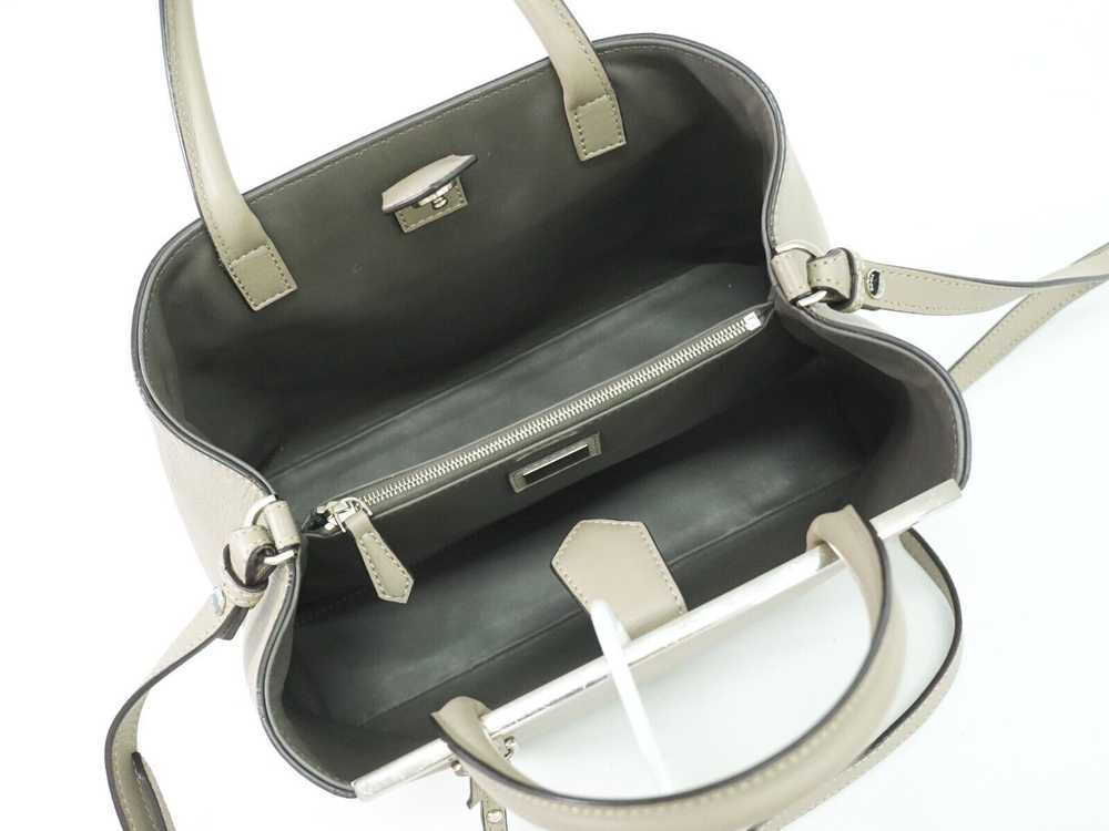 Fendi 2Jours Grey Leather Handbag (Pre-Owned) - image 7