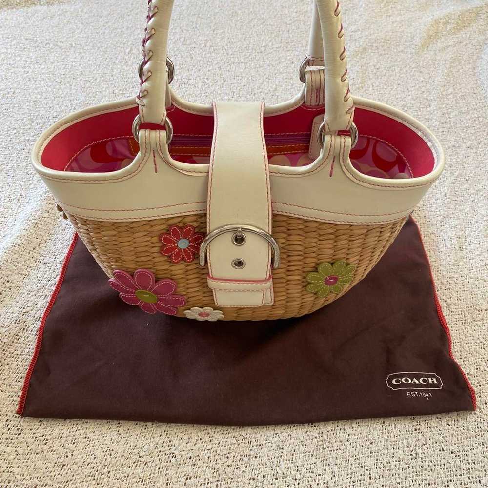 COACH Basket Bag Flower - image 3