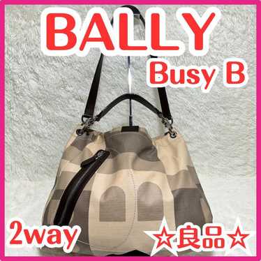 ☆Great product☆ BALLY Busy B 2way bag PVC logo sho