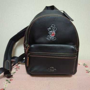 Coach Disney Mickey Backpack Black Small