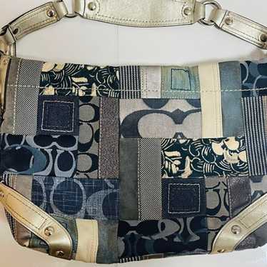 Coach Handbag Denim Patchwork