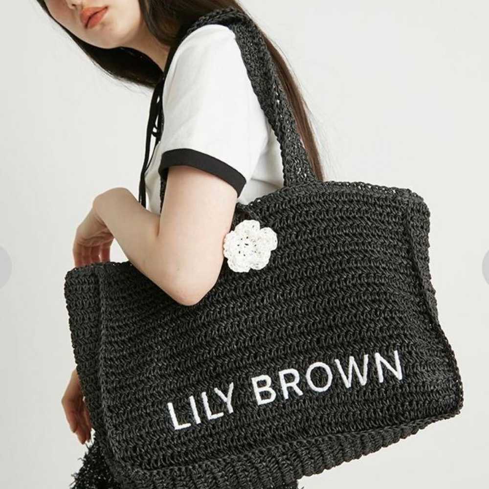 Lily Brown × Mary Quant Logo Embroidered Basket T… - image 2