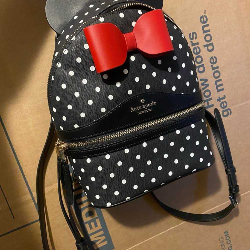 NWOT Kate Spade x Disney Minnie Mouse Dome Backpa… - image 9