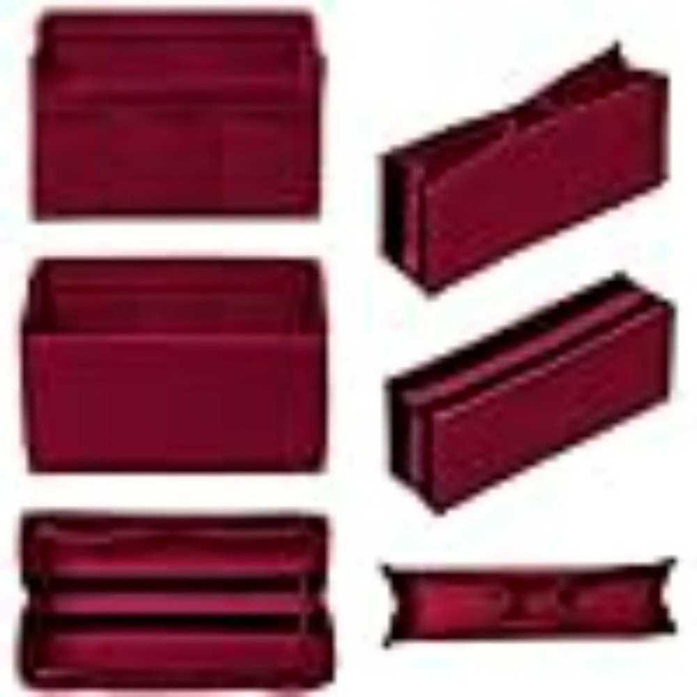 Longchamp LE PLIAGE maroon handbag + organizer - … - image 11