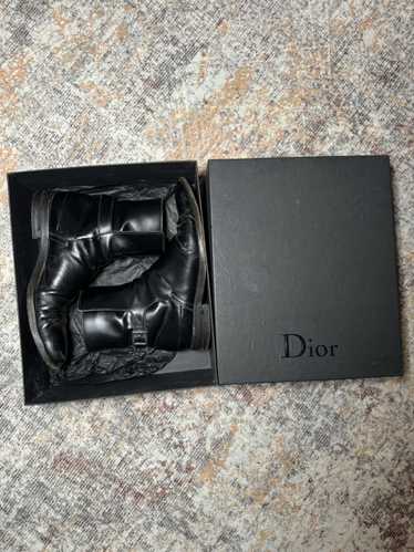 Dior Dior Homme Leather Buckle Boots