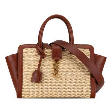 Brown Saint Laurent Baby Raffia Monogram Downtown… - image 1