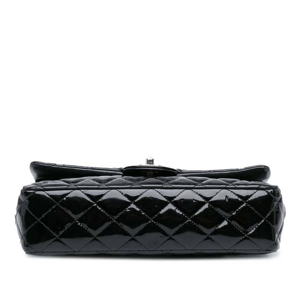 Black Chanel Medium Classic Patent Double Flap Sh… - image 3