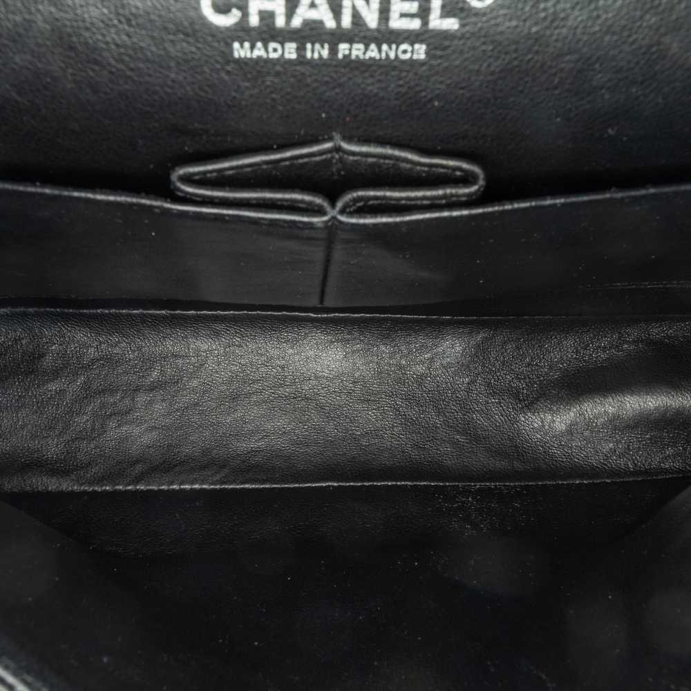 Black Chanel Medium Classic Patent Double Flap Sh… - image 5