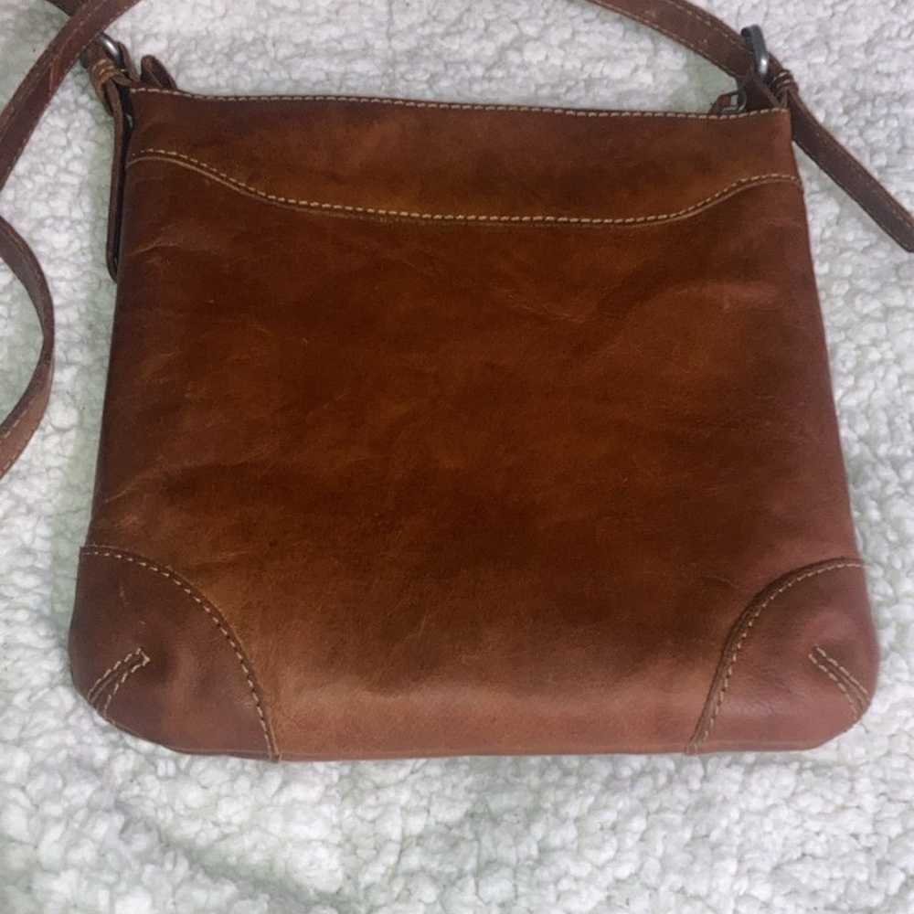 Brown Leather Jack Georges Crossbody Purse Bag - image 10