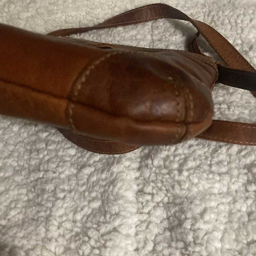 Brown Leather Jack Georges Crossbody Purse Bag - image 3