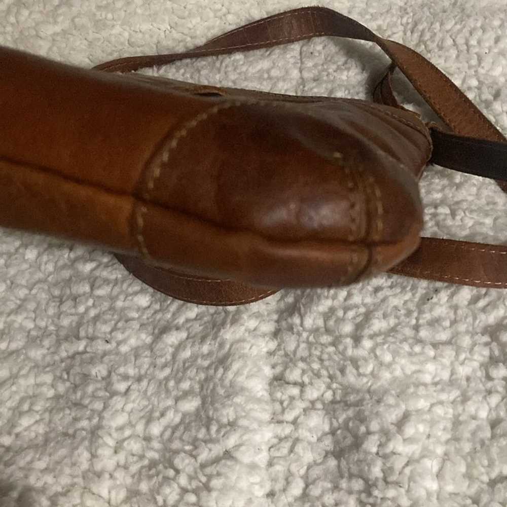 Brown Leather Jack Georges Crossbody Purse Bag - image 3