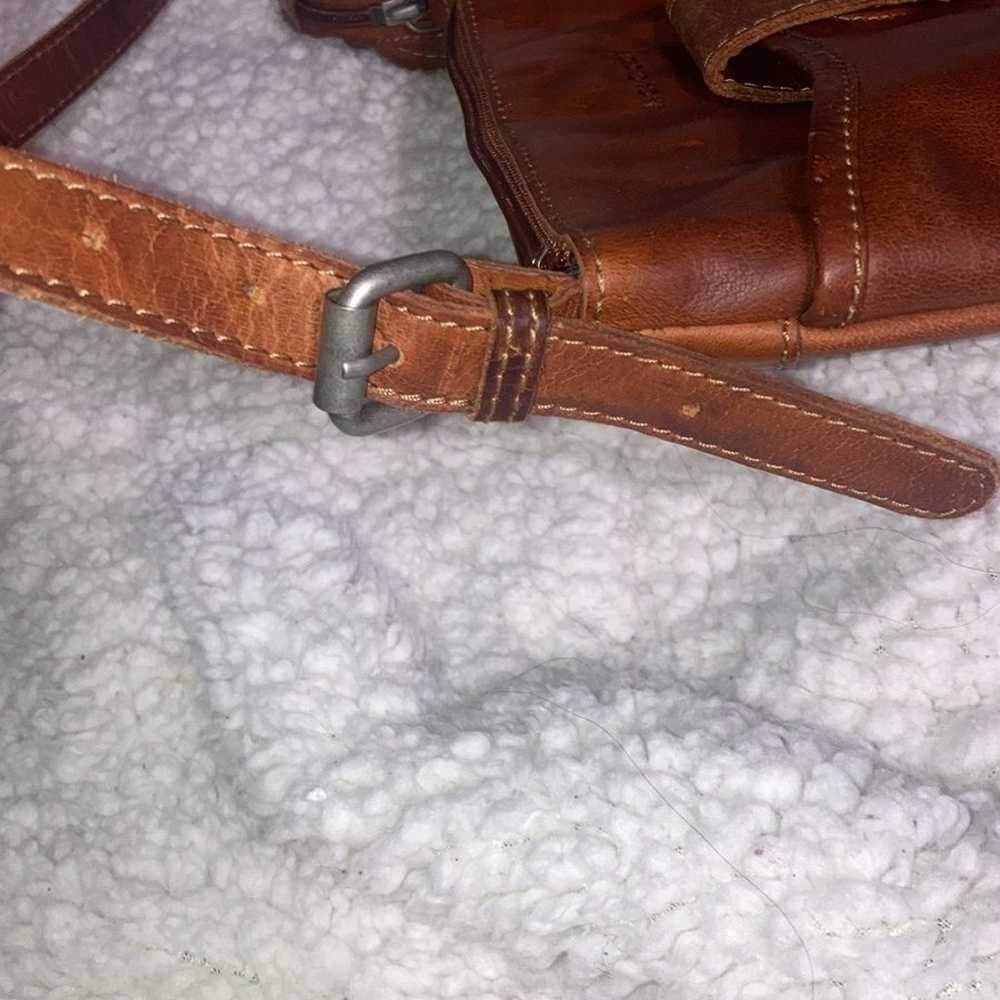 Brown Leather Jack Georges Crossbody Purse Bag - image 6