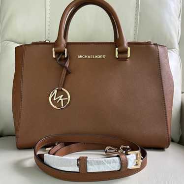 New without tags, Michael Kors Luggage Brown Saff… - image 1