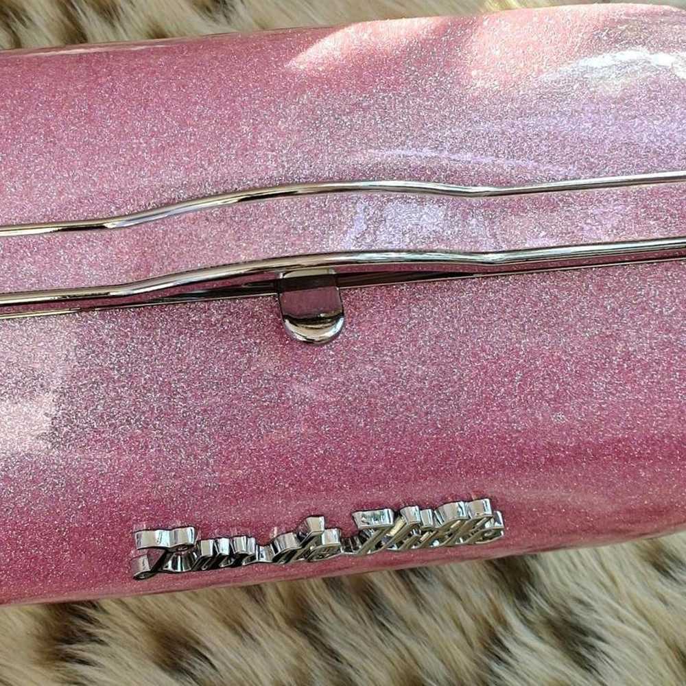 NWOT Lux de Ville Sparkle Pink Barrel Bag - image 6