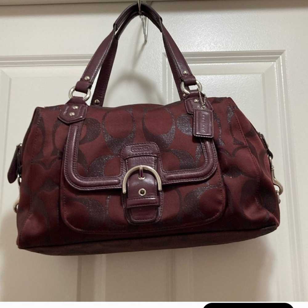 Coach CAMPBELL HOBO Bordeaux Handbag - image 1