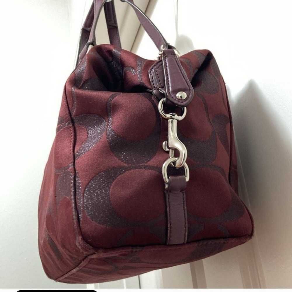 Coach CAMPBELL HOBO Bordeaux Handbag - image 4