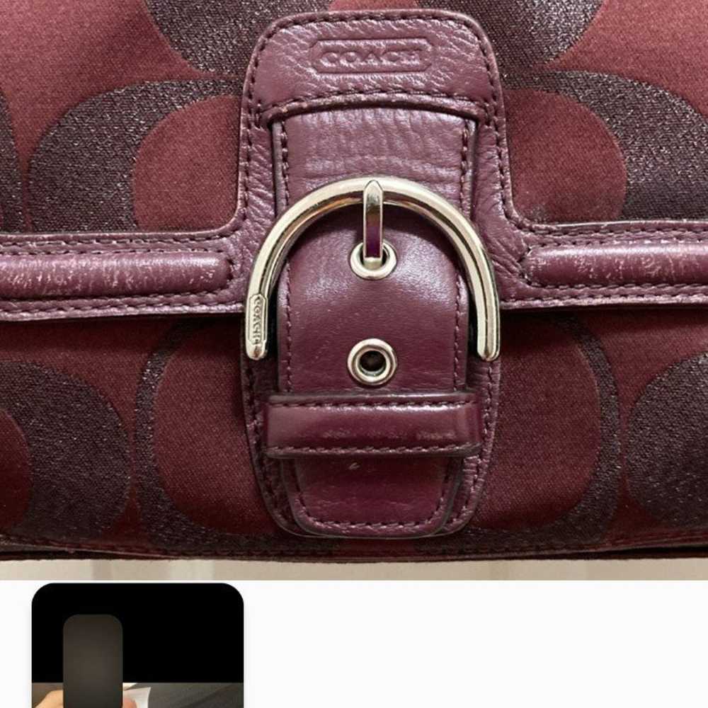 Coach CAMPBELL HOBO Bordeaux Handbag - image 6