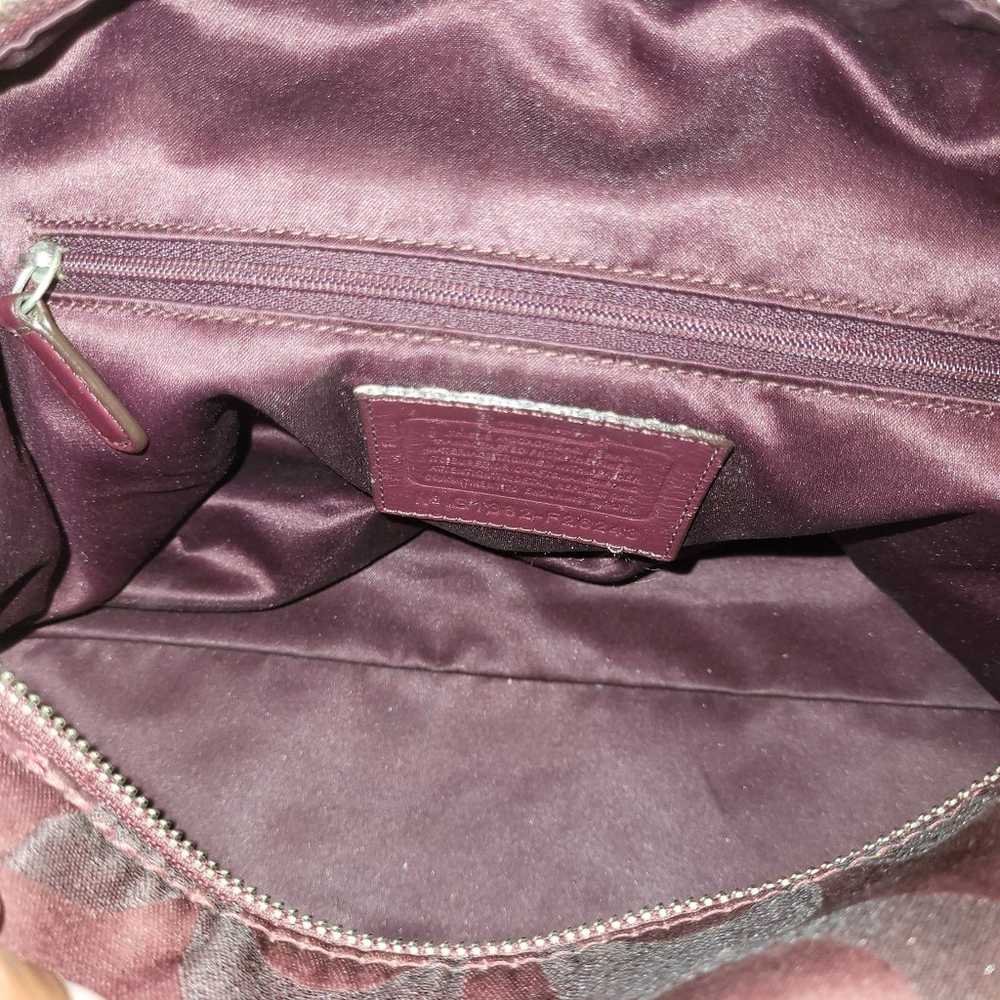 Coach CAMPBELL HOBO Bordeaux Handbag - image 9