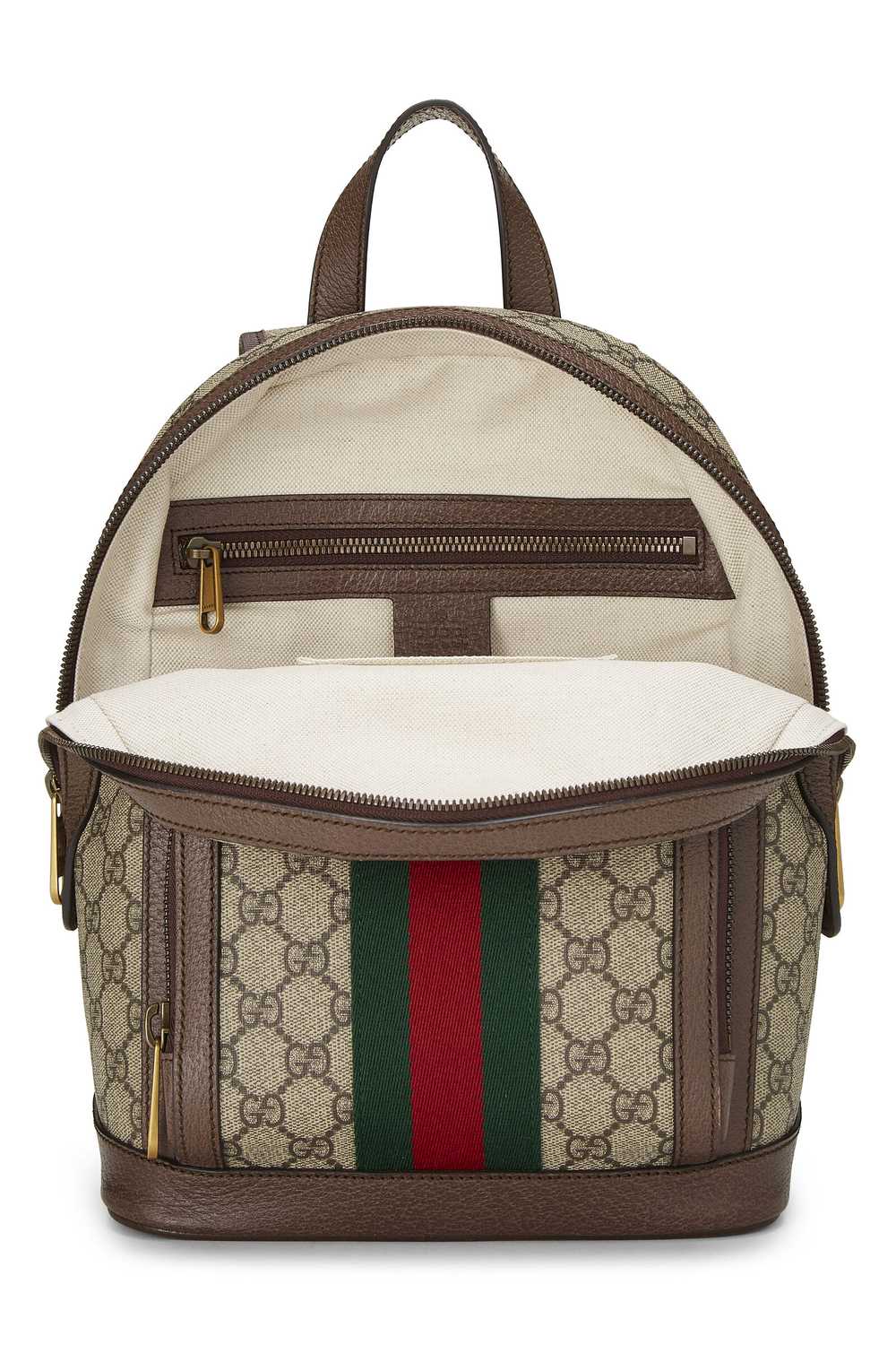 Original GG Supreme Canvas Ophidia Backpack Small… - image 6