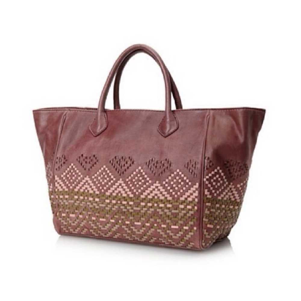 Isabella Fiore woven leather tote - image 1