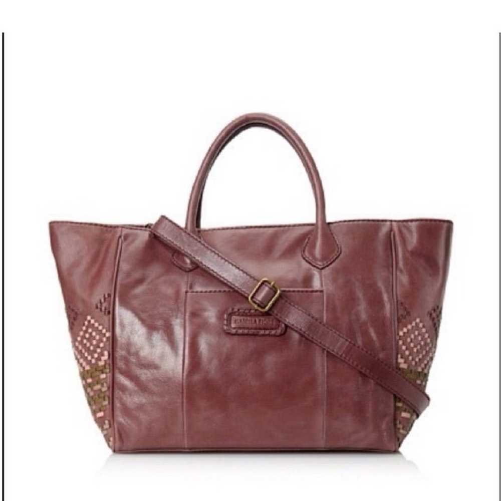 Isabella Fiore woven leather tote - image 2