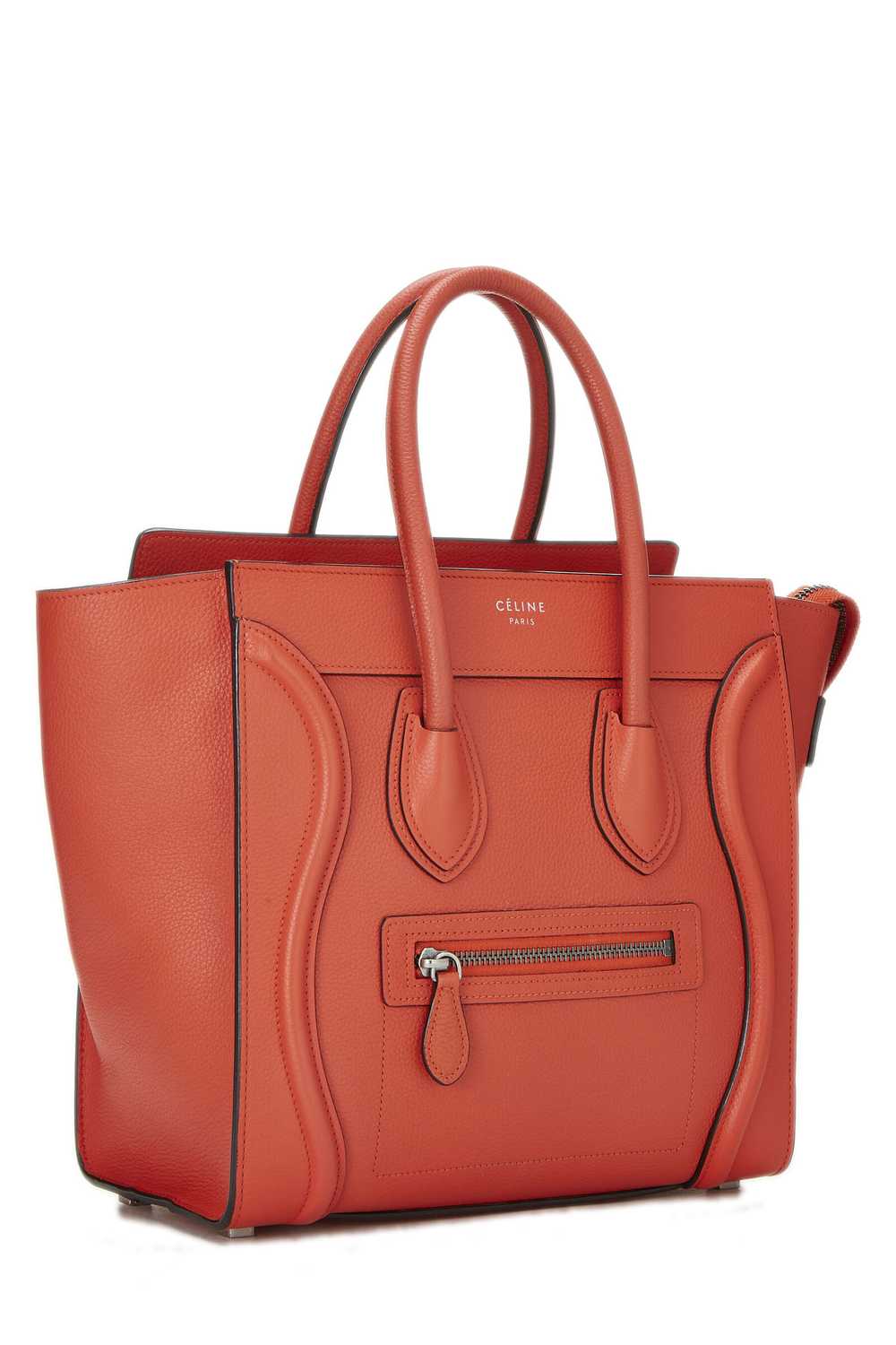 Orange Leather Luggage Micro Send in SMS Send in … - image 2