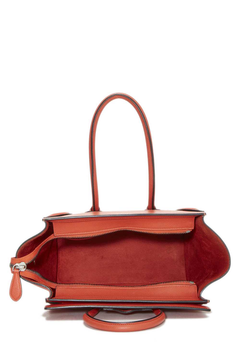 Orange Leather Luggage Micro Send in SMS Send in … - image 6