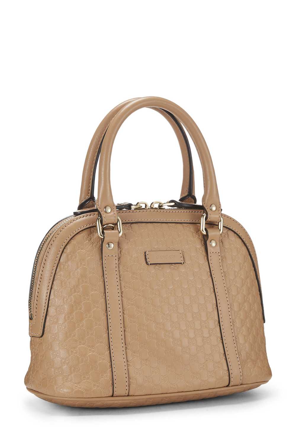 Beige Microguccissima Leather Nice Dome Bag Mini … - image 2