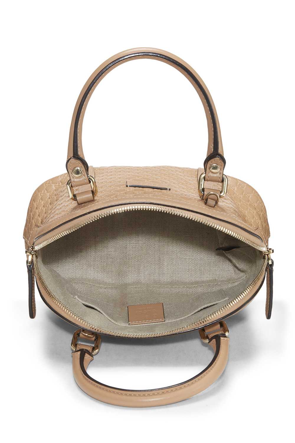 Beige Microguccissima Leather Nice Dome Bag Mini … - image 6