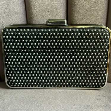 Michael Kors Black and silver Studded Clutch