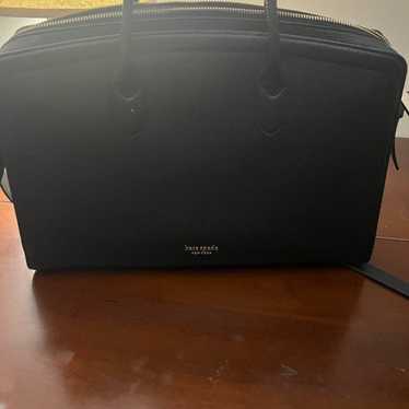 Kate Spade black Pebble leather laptop bag