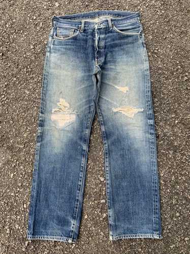 POWRHOUSE101 levis 2nd kapital rrl 襤褸 RRL Type 2 Trucker Denim Jacket Selvedge Overdale Wash | Cultizm