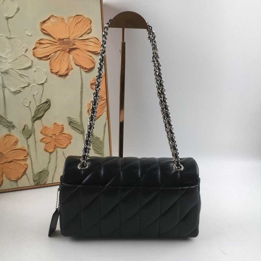 COACH Black Quilted Shoulder Bag CP150 - image 4