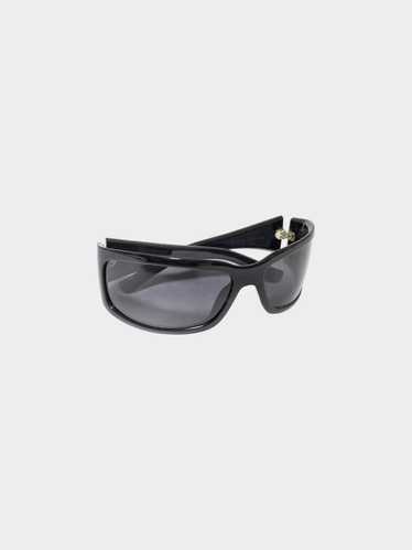 Bottega Veneta 2010s Black Acetate Sunglasses