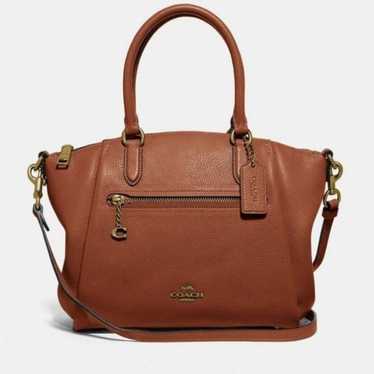 Coach Brown Elise Leather Satchel