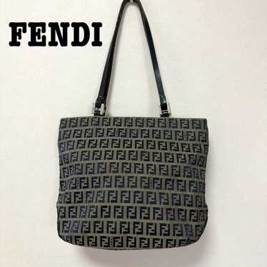 FENDI Zucchino Mini Tote Bag One-Shoulder Shoulder